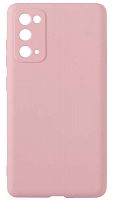Силиконовый чехол Soft Touch для Samsung Galaxy S20 FE без лого бледно-розовый