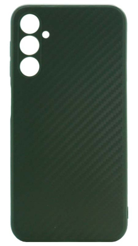 Силиконовый чехол для Samsung Galaxy A24/A245 карбон зеленый