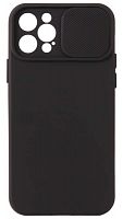 Силиконовый чехол для Apple iPhone 12 Pro Camera Protection черный
