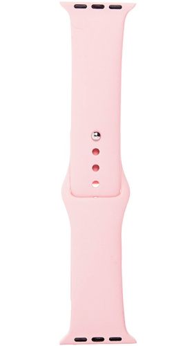 Ремешок на руку для Apple Watch 38-40mm силиконовый Sport Band светло-розовый