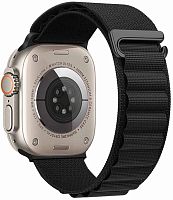 Ремешок на руку для Apple Watch 42/44/45/49mm HOCO, WA20, ткань, резина черный