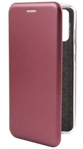 Чехол-книга OPEN COLOR для Samsung Galaxy S20 бордовый