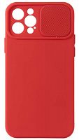 Силиконовый чехол для Apple iPhone 12 Pro Camera Protection красный