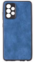 Силиконовый чехол для Samsung Galaxy A52/A525 кожа с защитой камеры ярко-синий
