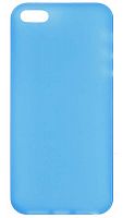 Задняя накладка Iphone 5/5S ультратонкая матовая голубая
