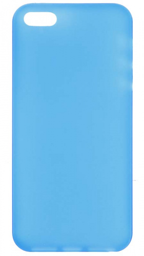 Задняя накладка Iphone 5/5S ультратонкая матовая голубая