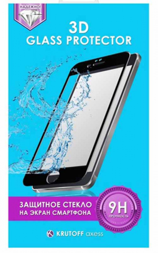 Стекло защитное 3D Krutoff Group для iPhone 7 Plus/8 Plus (white)