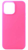 Силиконовый чехол Soft Touch для Apple iPhone 14 Pro Max без лого неоновый розовый