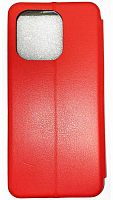 Чехол-книга OPEN COLOR для Xiaomi Redmi Note 13 красный