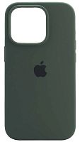 Задняя накладка Soft Touch для Apple Iphone 14 Pro темно-зеленый
