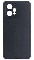 Силиконовый чехол для Realme 9i карбон черный