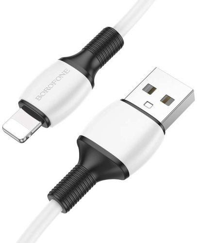 Кабель USB - 8 pin Borofone BX84 Rise, 1.0м, 2.4A белый