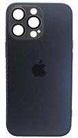 Силиконовый чехол для Apple iPhone 13 Pro матовое стекло черный