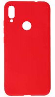 Силиконовый чехол для Xiaomi Redmi Note 7 матовый красный
