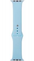 Ремешок на руку для Apple Watch 42-44mm силиконовый Sport Band светло-голубой