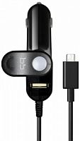 АЗУ micro USB 1A +USB CC-10-02 черный
