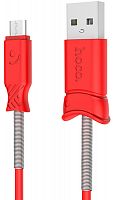 Кабель USB Hoco Pisces Micro USB X24 красный