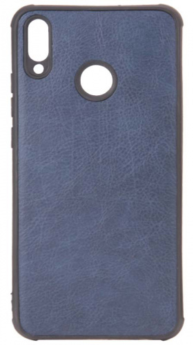 Силиконовый чехол для Huawei Honor 8X кожа синий