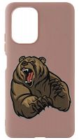 Силиконовый чехол для Xiaomi Poco F3 злой медведь