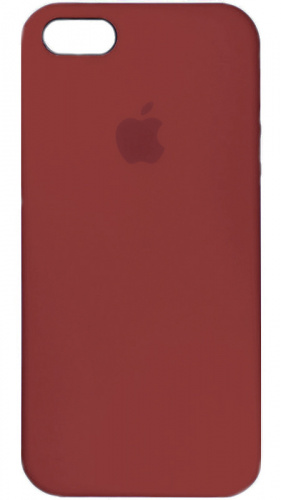 Задняя накладка Soft Touch для Apple iPhone 5/5S/SE темно-красный