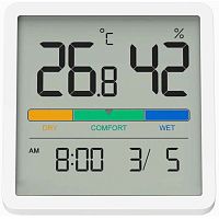 Погодная станция Beheart Temperature and Humidity Clock Display W200 White