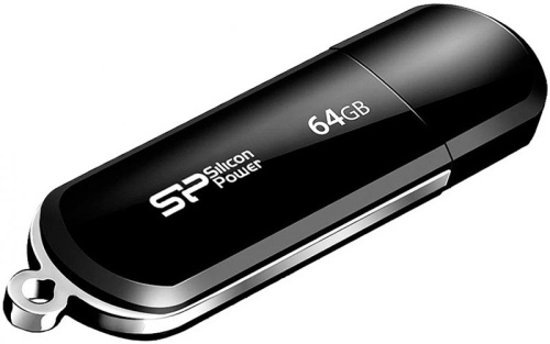 64GB флэш драйв Silicon Power Luxmini 322 черный