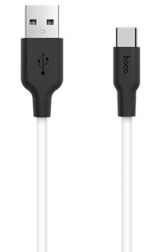 Кабель USB - Type-C HOCO X21 чёрно-белый