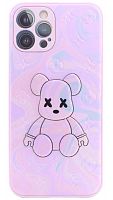Силиконовый чехол для Apple iPhone 12 Pro Max Kaws гламур розовый