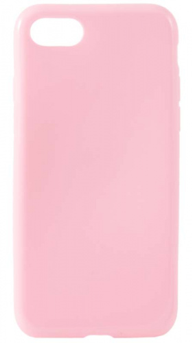Силиконовый чехол для Apple iPhone 7/8 с попсокетом плотный розовый