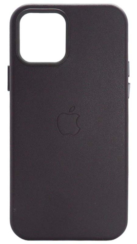 Силиконовый чехол MagSafe для Apple iPhone 12/12 Pro кожа бордовый