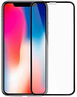 Стекло защитное 3D Krutoff Group для iPhone X/XS (black) техпак