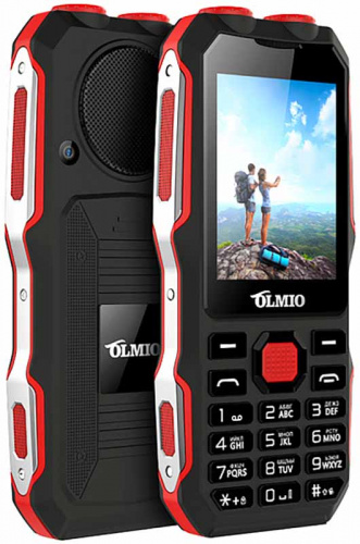 Мобильный телефон Olmio X02 (чёрно-красный)