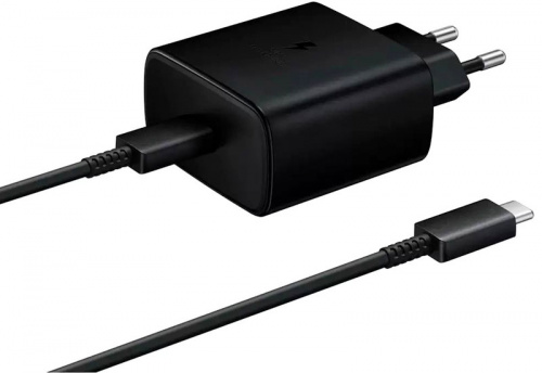 СЗУ Type-C 5A Samsung (EP-TA845XBEGWW) 45W + кабельType-C черный СЗУ Type-C 5A Samsung (EP-TA845XBEGWW) 45W + кабельType-C черный