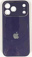 Силиконовый чехол для Apple iPhone 17 Pro Max стеклянный с защитой камеры фиолетовый