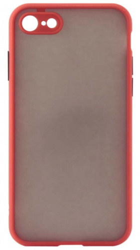 Силиконовый чехол для Apple iPhone 7/8 хром красный