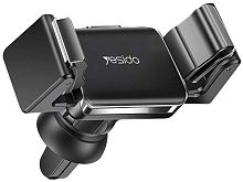 Автомобильный держатель Yesido C114 зажим на воздуховод для смартфона чёрный