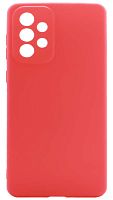Силиконовый чехол для Samsung Galaxy A73/A736 матовый красный