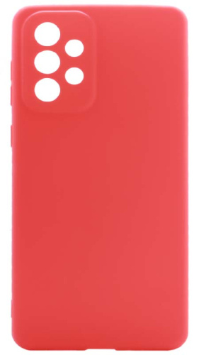 Силиконовый чехол для Samsung Galaxy A73/A736 матовый красный