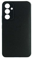 Силиконовый чехол для Samsung Galaxy A54/A546 кожа с лого черный