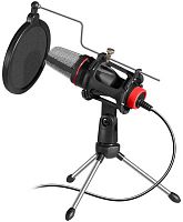 Микрофон игровой Defender GMC 300 Forte 100–10000 Гц 120 дБ кабель 1.8м чёрно-красный