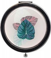 Зеркало для макияжа Leaves (Розовый)