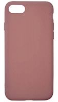 Силиконовый чехол для Apple iPhone 7/8 матовый бледно-розовый
