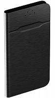 Чехол-книжка универсальный для смартфонов р.M, 5.0"-5.5", (150*73*20мм), черный, OLMIO