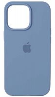 Задняя накладка Soft Touch для Apple Iphone 13 Pro серо-голубой