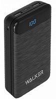 Внешний аккумулятор Walker WB-525, 20000 mAh, Li-Pol, 3A QC+PD, черный