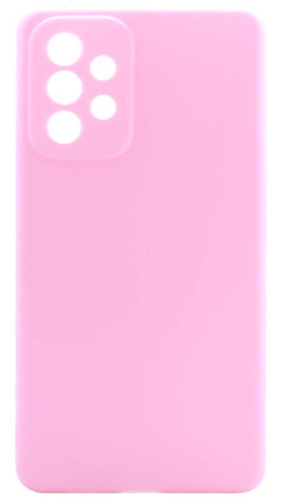 Силиконовый чехол для Samsung Galaxy A73/A736 матовый розовый