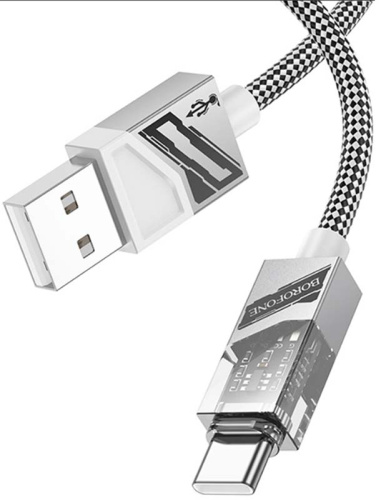Кабель Type-C - USB Borofone BU42 Octavia 1.2м 3,0А серый