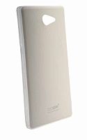 Силиконовый чехол Boostar для SONY Xperia M2 белый под кожу
