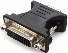 Переходник VGA -DVI-I Cablexpert A-VGAM-DVIF-01 15M/25F черный пакет