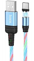 Кабель USB - Type-C HOCO U90a Ingenious Streamer синий